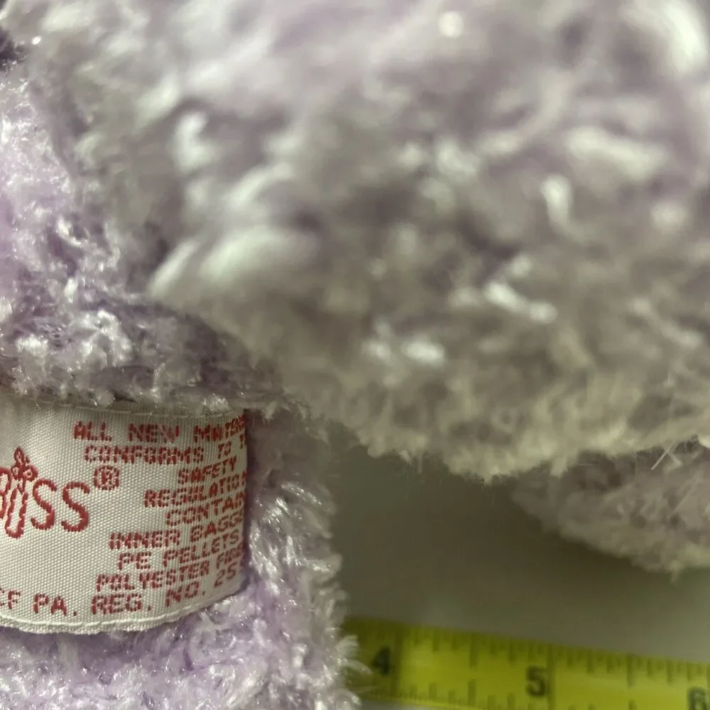 Russ Sparkles the Sparkly Purple Bear Sitting 8.5 inches Vintage